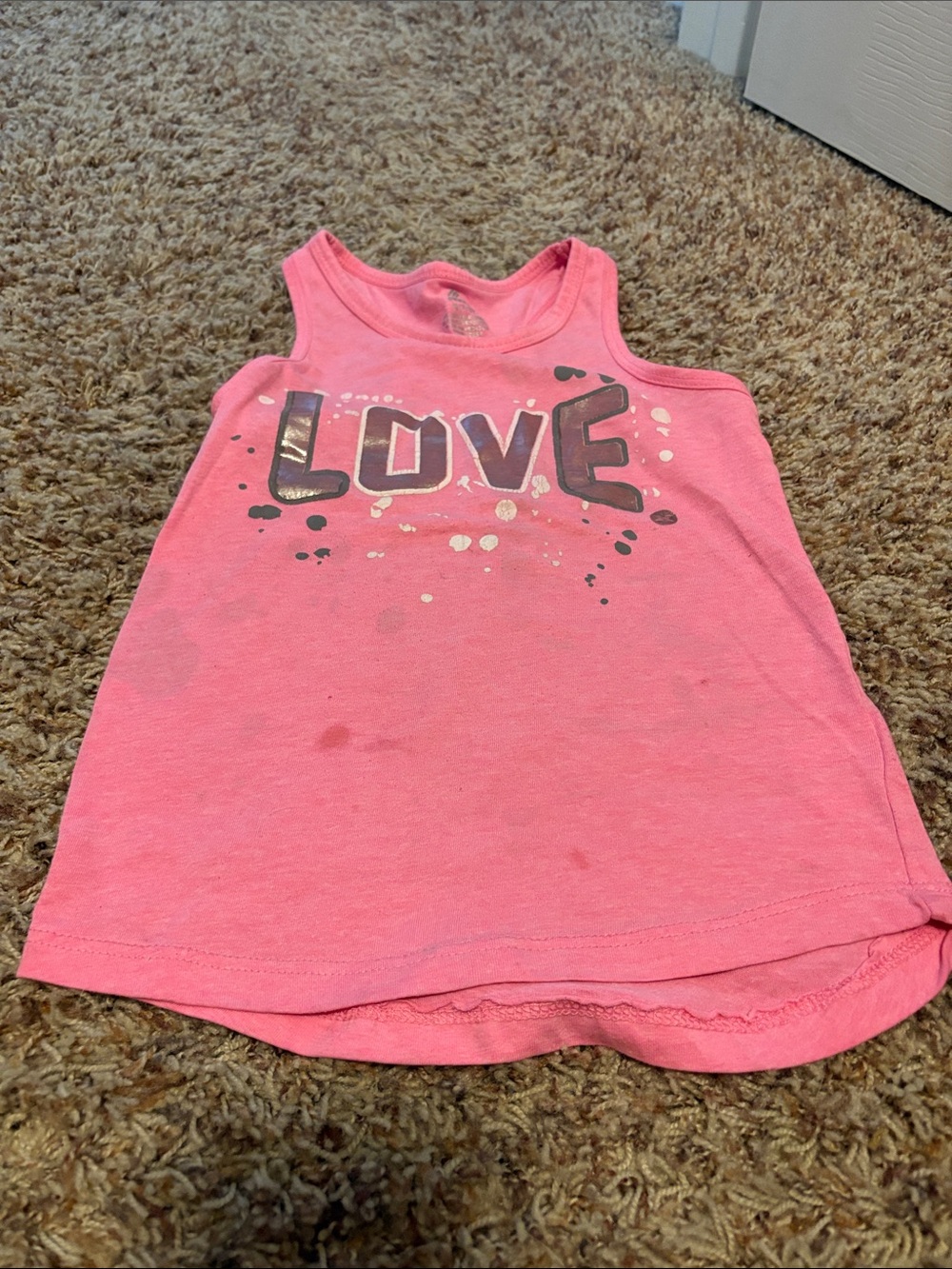 FREE WITH ANY PURCHASE - RBX Girls Pink 'Love' Tank Top
